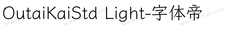 OutaiKaiStd Light字体转换